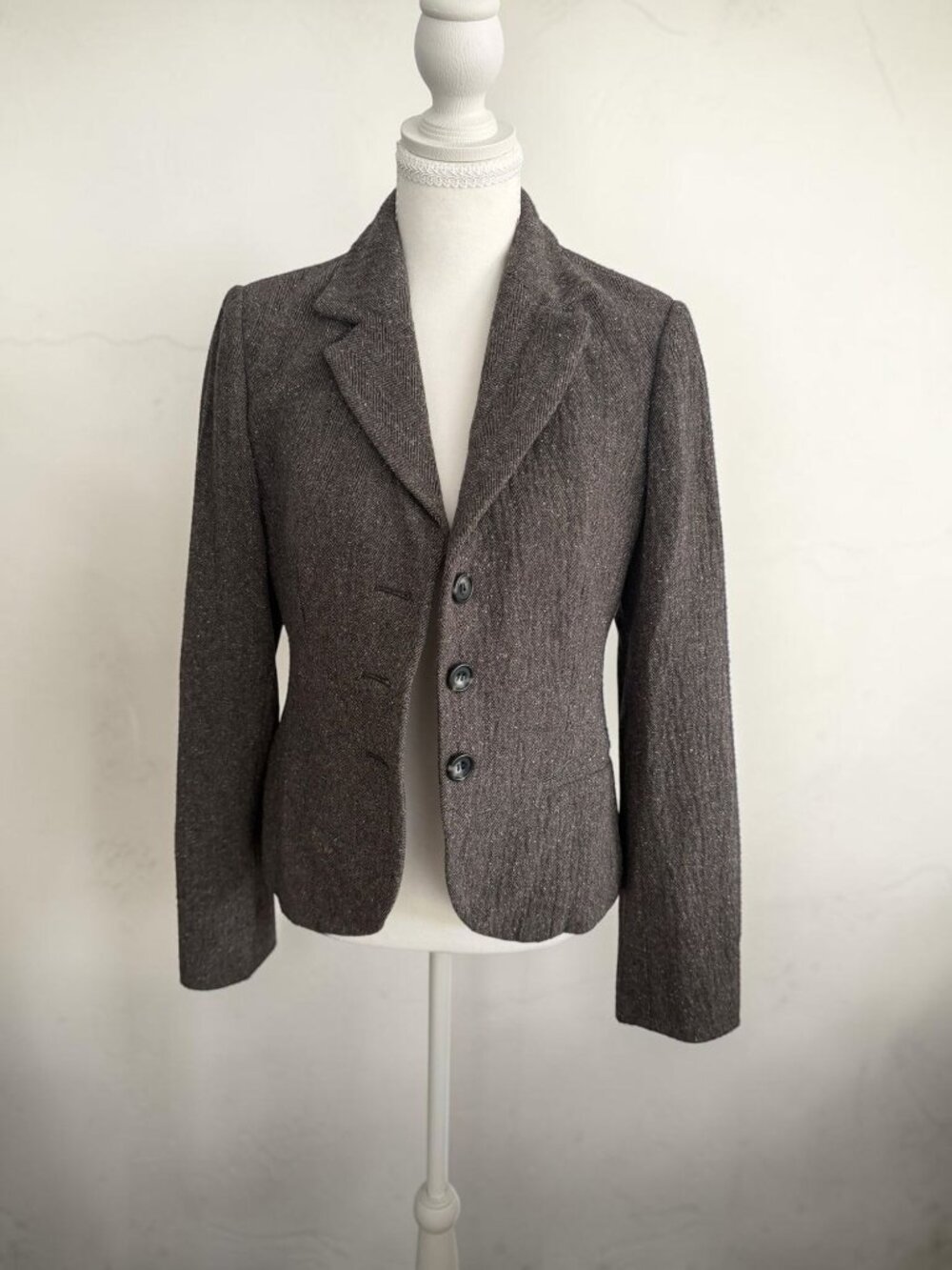VINCE Women's Brown Wool Blend Jacket Blazer Size 10